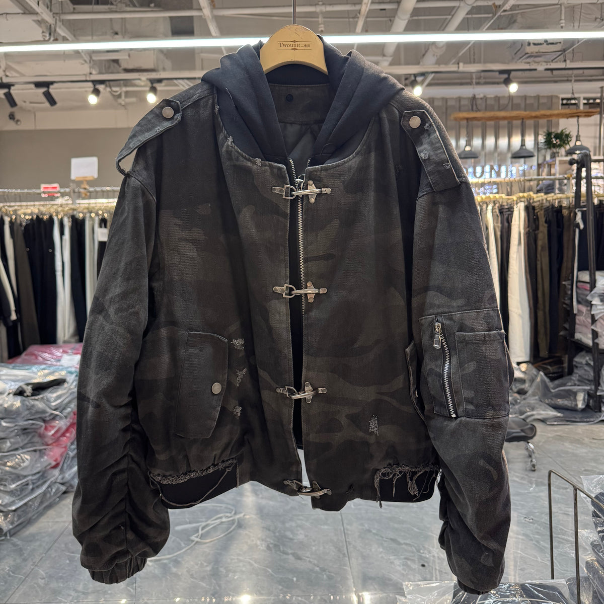 Camo bomber