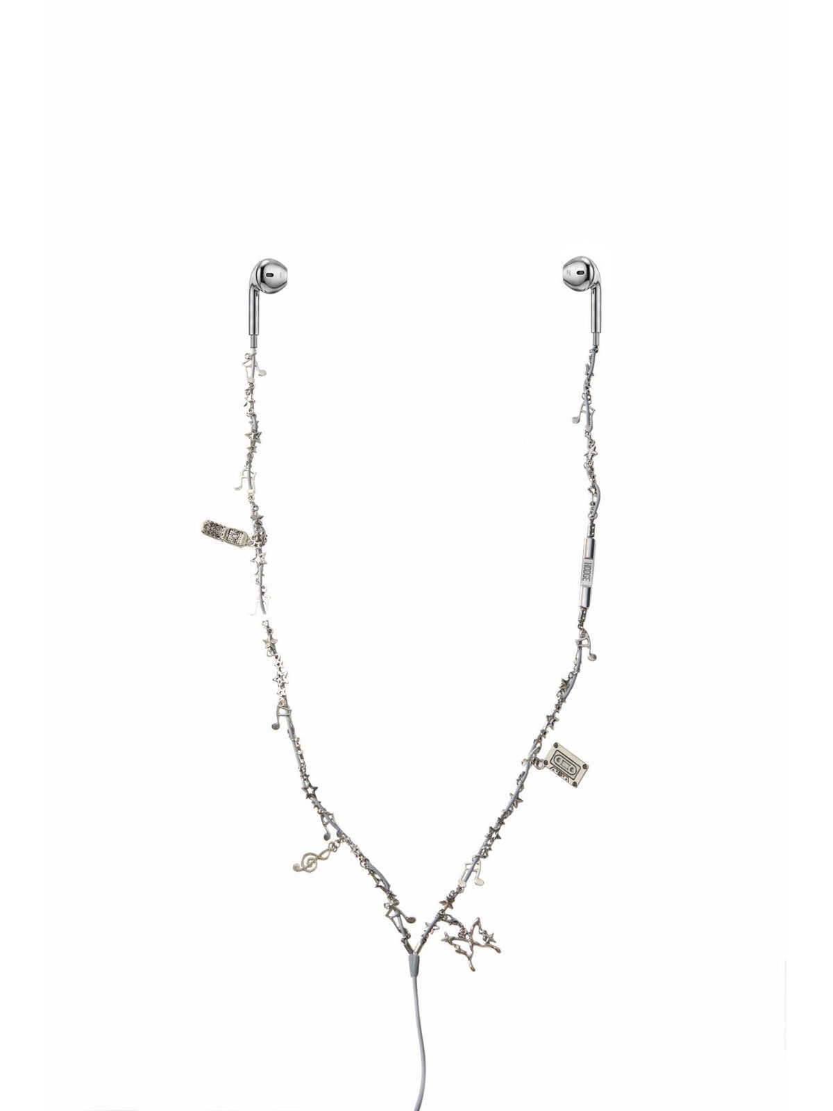silver headphones type c