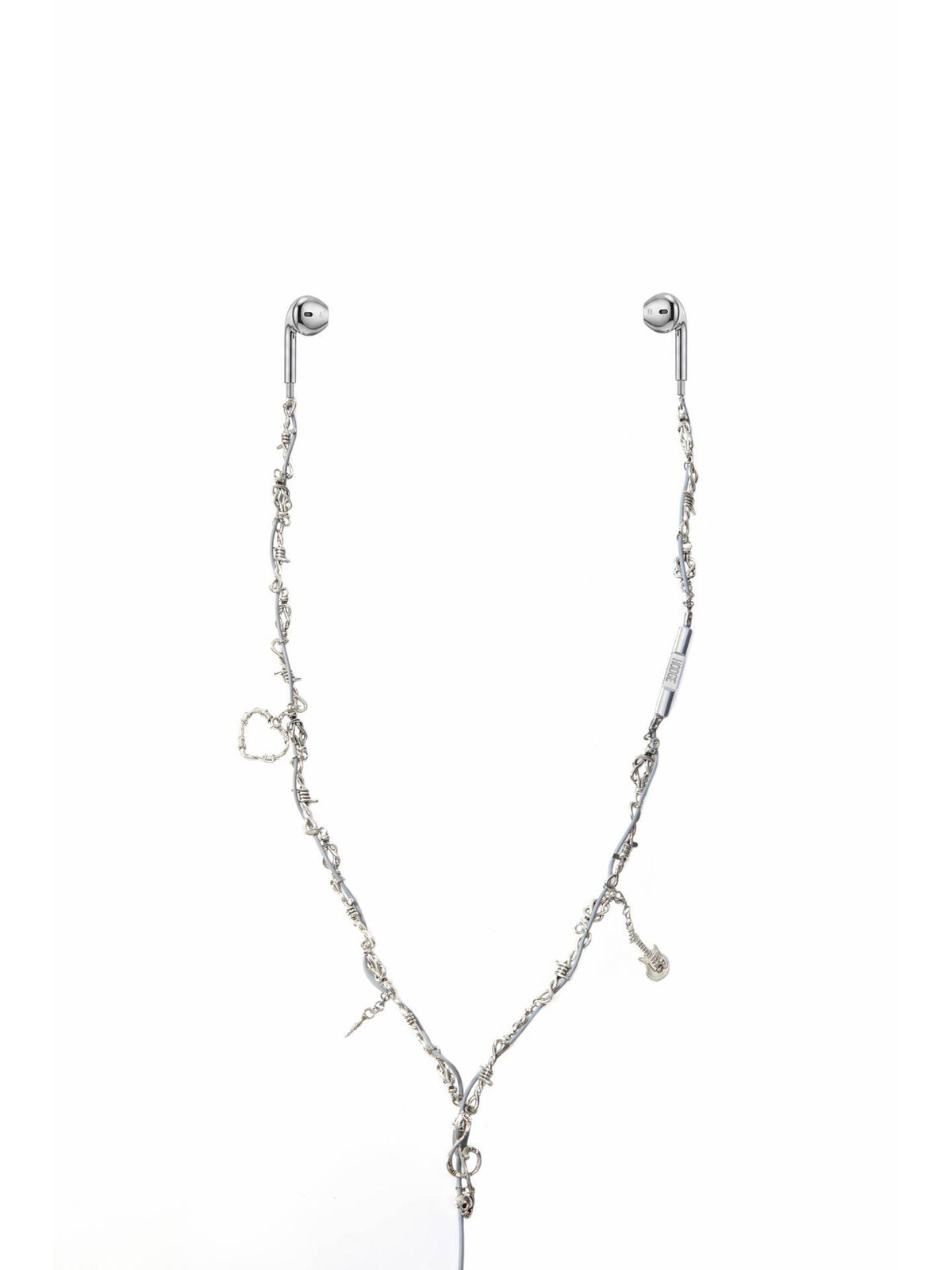 silver headphones type c